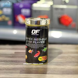 غذا ماهی کالر ویدو اوشن فری بسته 95 گرمی Ocean free super neo-glo fish flakes