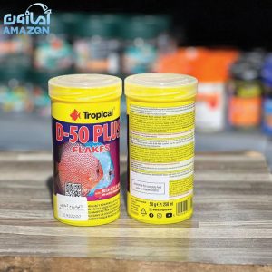 غذای پولکی تقویت‌کننده رنگ مخصوص دیسکس 250میلی Tropical D-50 Plus Flakes